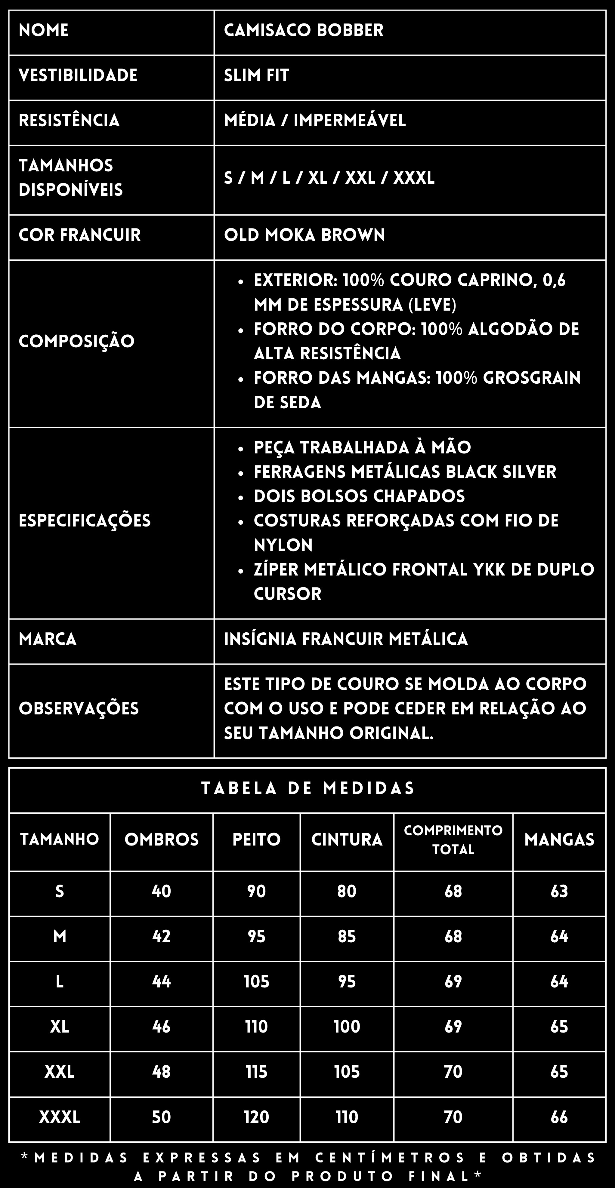 Ficha Camisaco Bobber FRANCUIR